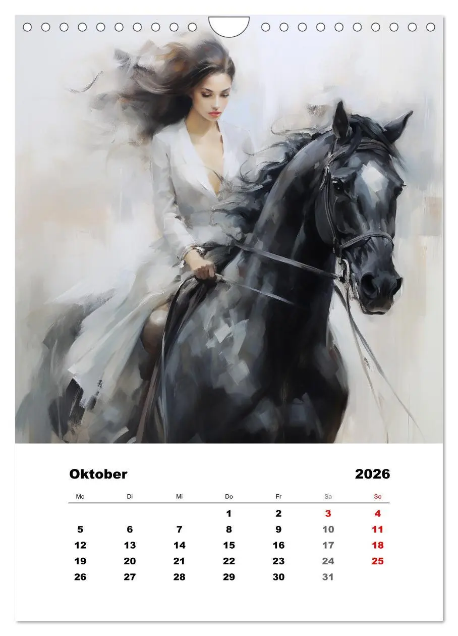 Bild: 9783516308952 | Hoch zu Ross. Mit Reiter-Aquarellen durch die Jahreszeiten...