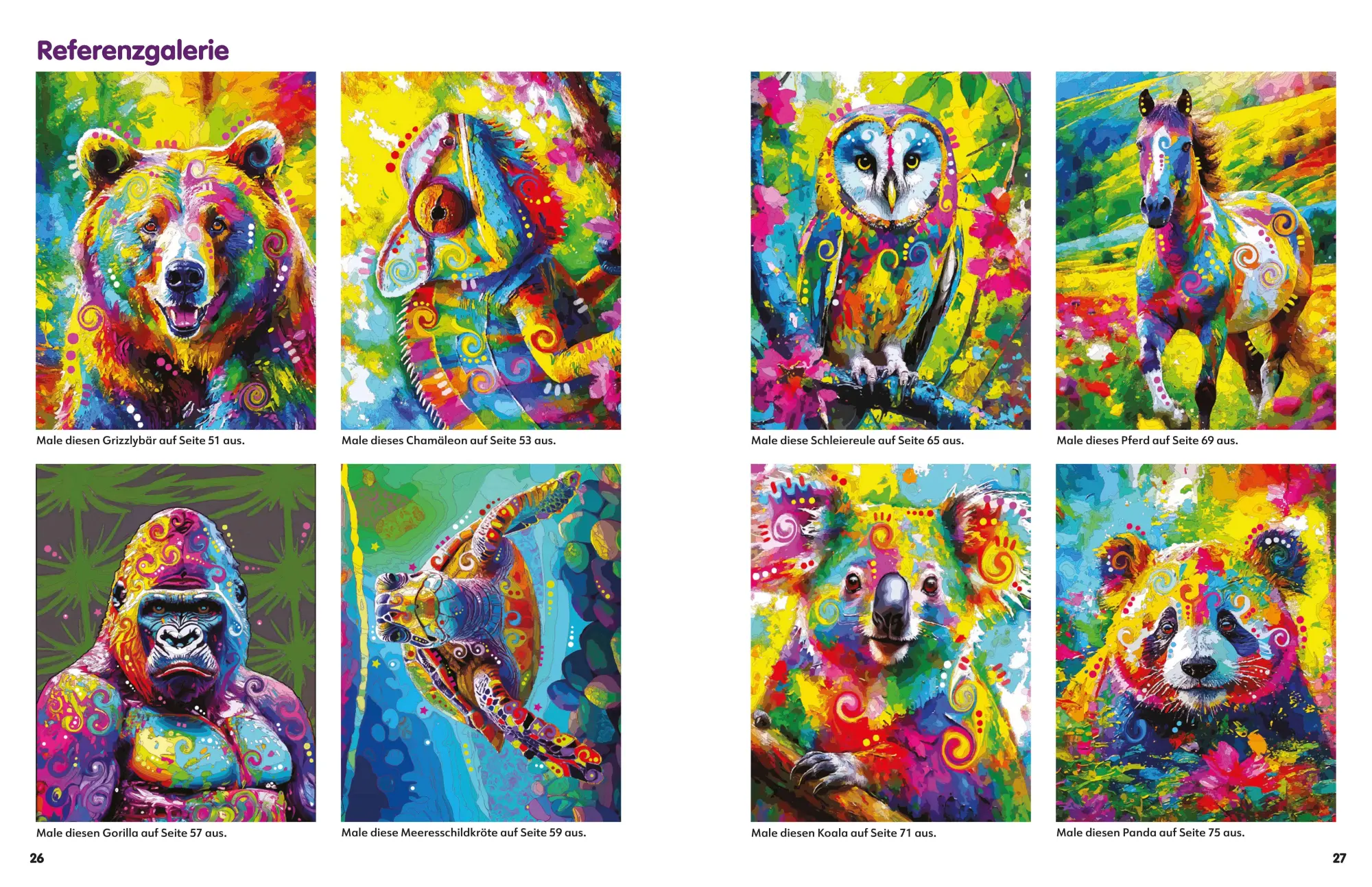 Bild: 9783625199052 | Pop Art Animals - Ausmalbuch | Dean Russo | Taschenbuch | 96 S. | 2026
