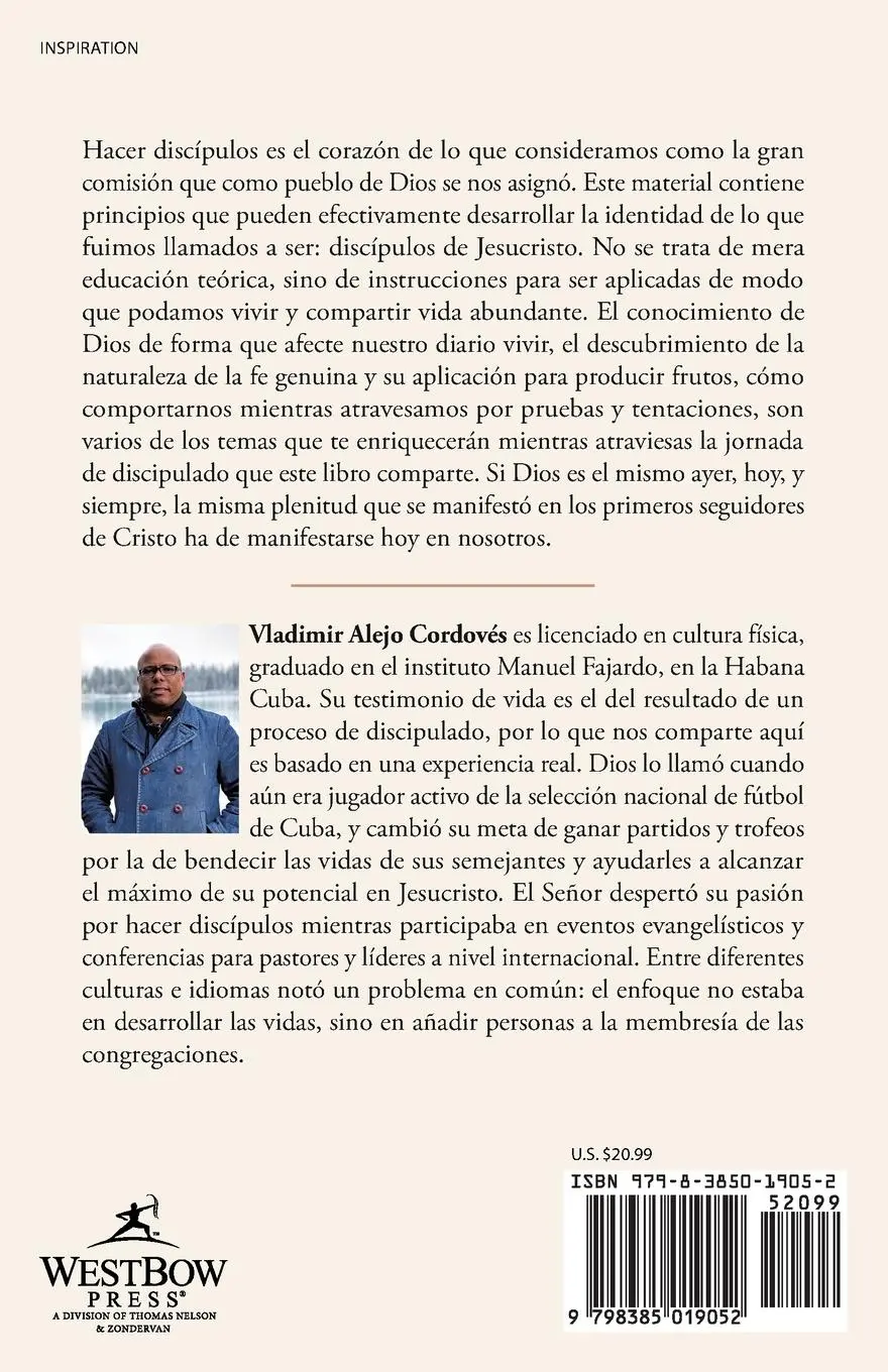 Rückseite: 9798385019052 | DISCIPULANDO | Compartiendo la vida abundante | Cordovés | Taschenbuch