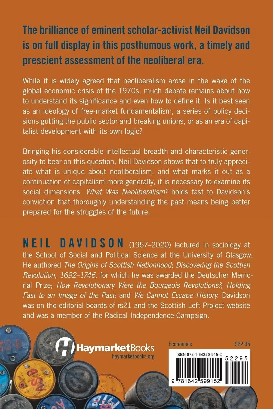 Rückseite: 9781642599152 | What Was Neoliberalism? | Neil Davidson | Taschenbuch | Englisch