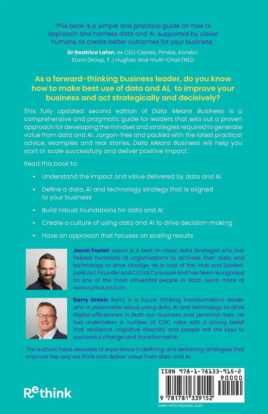 Rückseite: 9781781339152 | Data Means Business | Jason Foster (u. a.) | Taschenbuch | Englisch