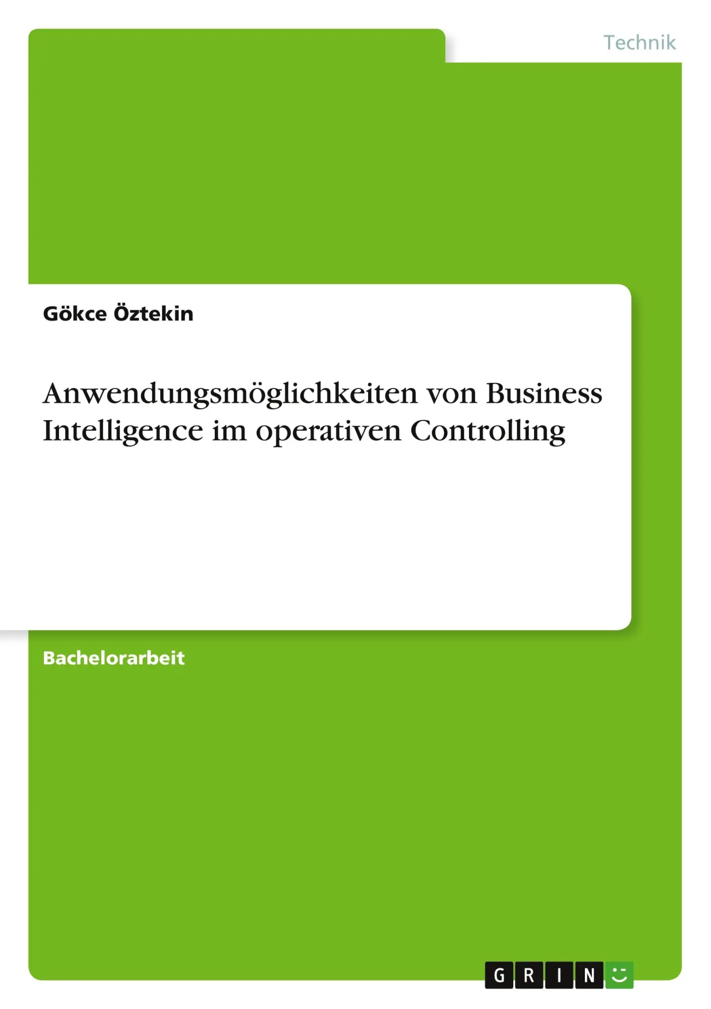 Cover: 9783346459152 | Anwendungsmöglichkeiten von Business Intelligence im operativen...