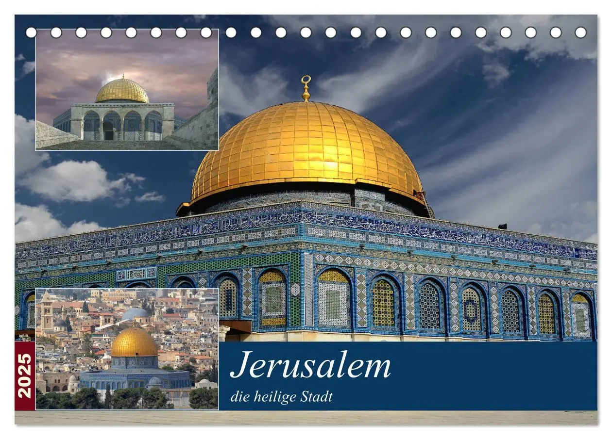 Cover: 9783435249152 | Jerusalem, die heilige Stadt (Tischkalender 2025 DIN A5 quer),...