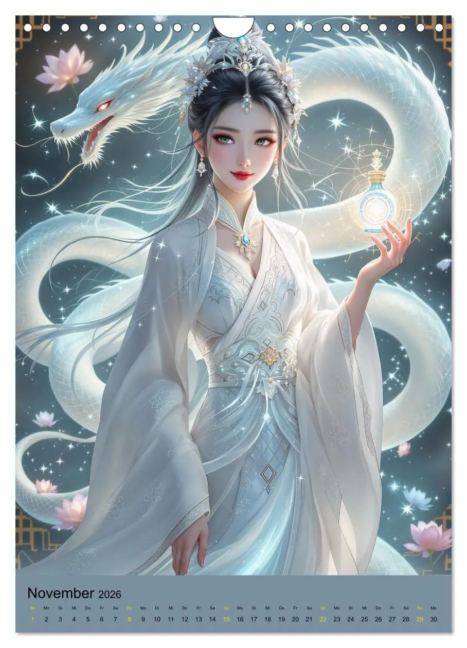 Bild: 9783516669152 | Göttinnen im chinesischem Stil (Wandkalender 2026 DIN A4 hoch),...
