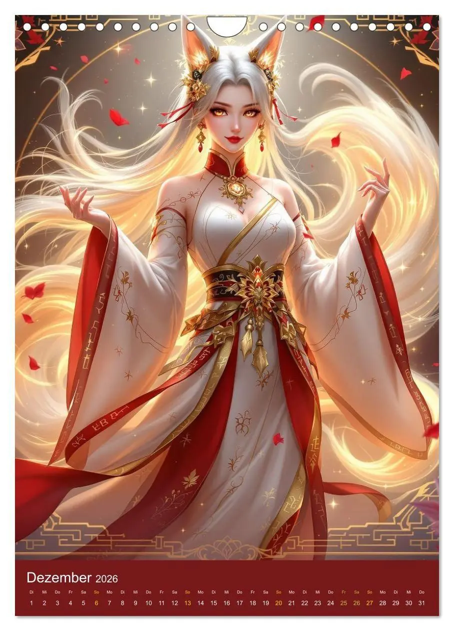 Bild: 9783516669152 | Göttinnen im chinesischem Stil (Wandkalender 2026 DIN A4 hoch),...