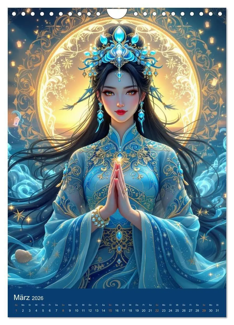 Bild: 9783516669152 | Göttinnen im chinesischem Stil (Wandkalender 2026 DIN A4 hoch),...