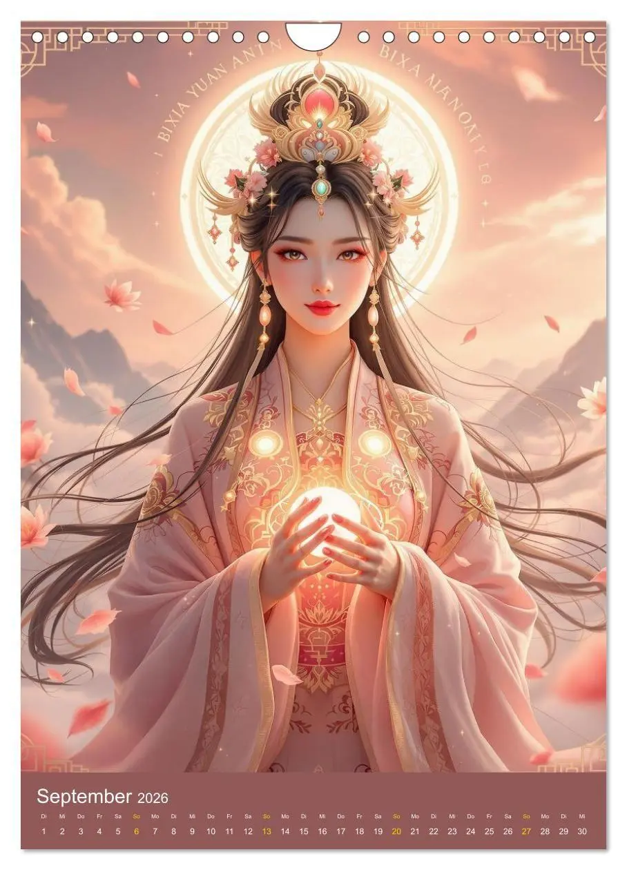Bild: 9783516669152 | Göttinnen im chinesischem Stil (Wandkalender 2026 DIN A4 hoch),...