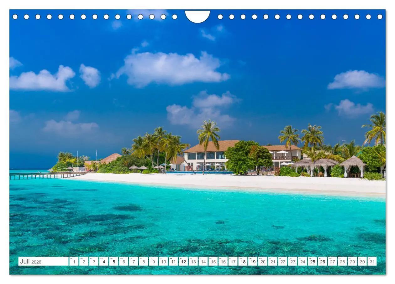 Bild: 9783457639252 | Malediven - Inselparadies im Indischen Ozean (Wandkalender 2026 DIN...