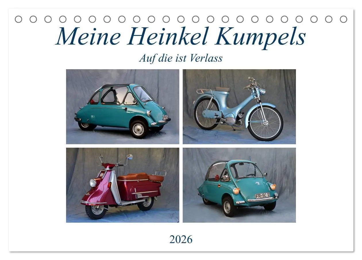Cover: 9783457879252 | Meine Heinkel Kumpels (Tischkalender 2026 DIN A5 quer), CALVENDO...
