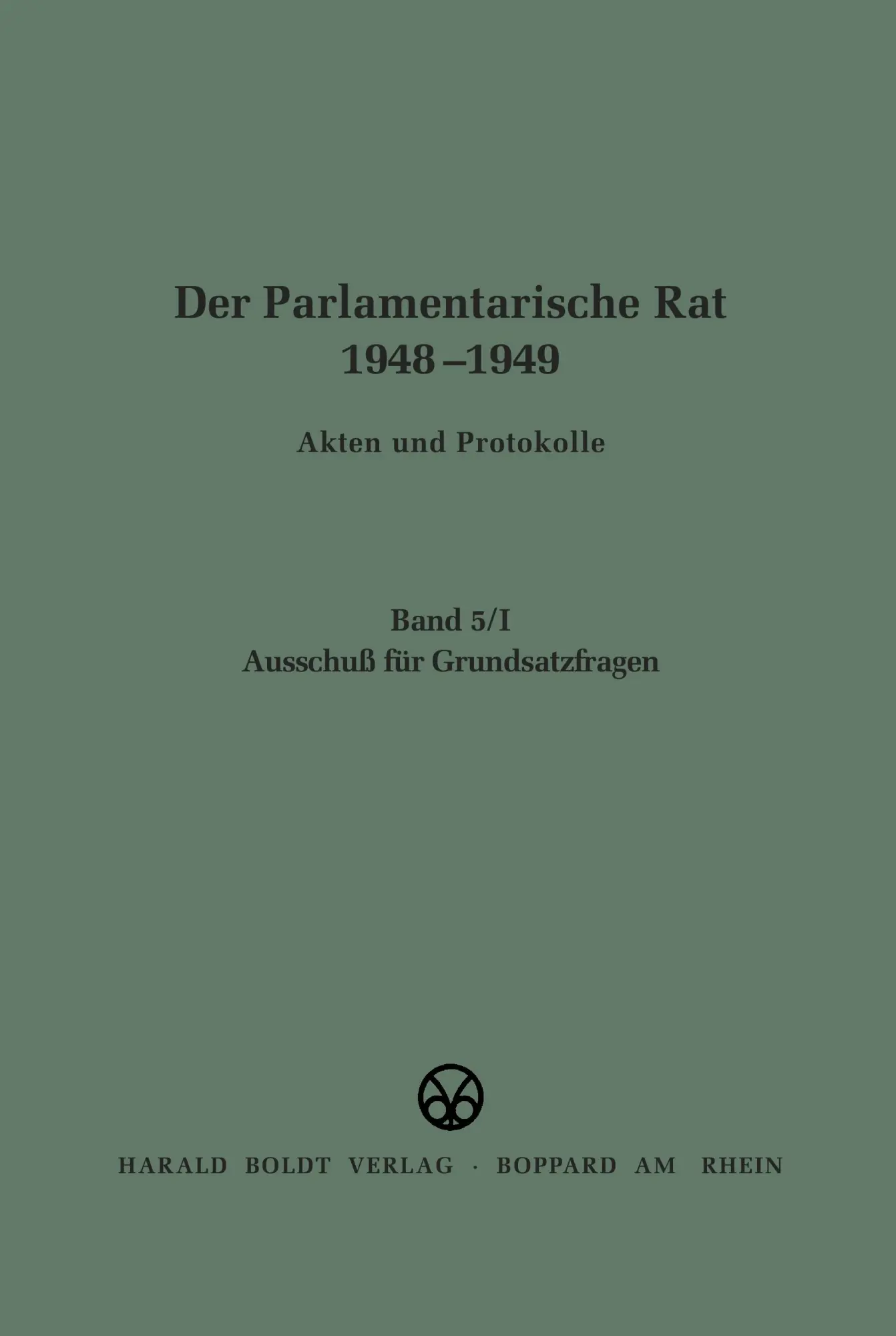 Cover: 9783486419252 | Ausschuß für Grundsatzfragen | Wolfram Werner (u. a.) | Buch | Deutsch