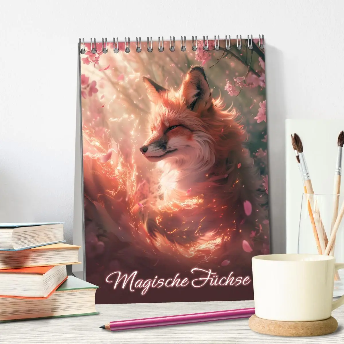 Bild: 9783594259252 | Magische Füchse (Tischkalender 2027 DIN A5 hoch), CALVENDO...