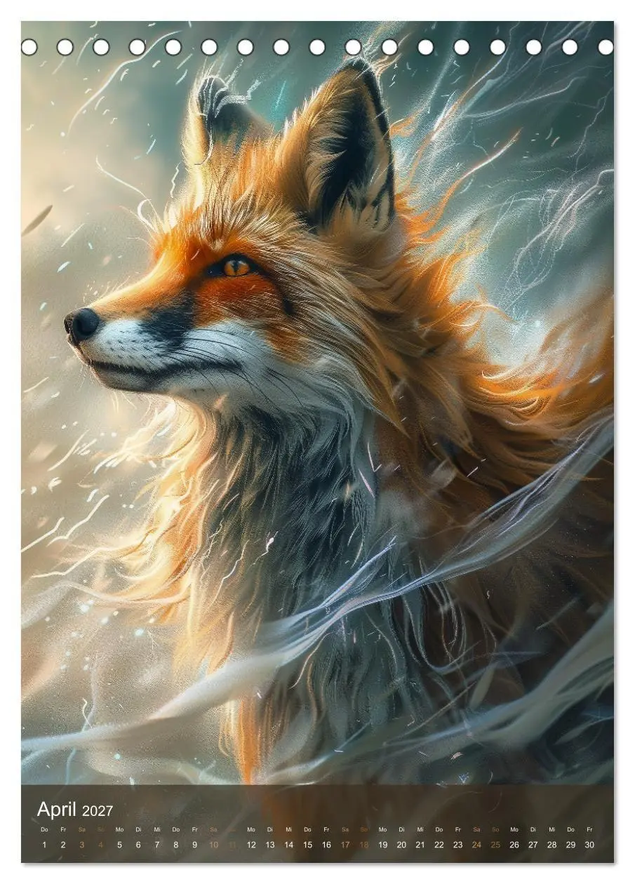 Bild: 9783594259252 | Magische Füchse (Tischkalender 2027 DIN A5 hoch), CALVENDO...