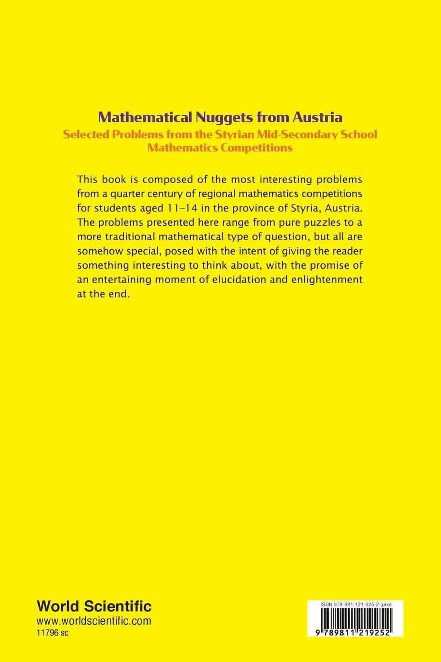 Rückseite: 9789811219252 | MATHEMATICAL NUGGETS FROM AUSTRIA | Perz | Taschenbuch | Paperback
