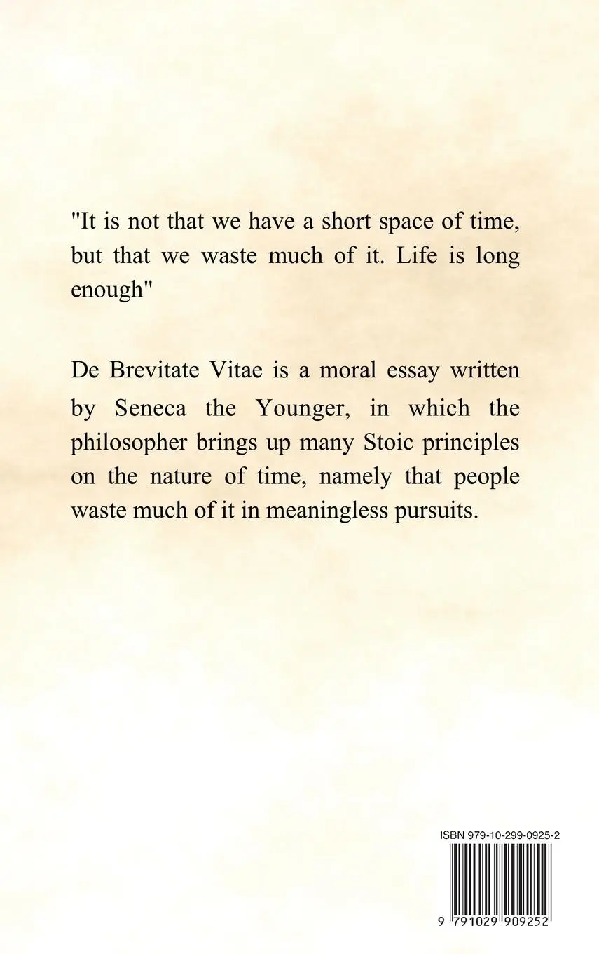 Rückseite: 9791029909252 | The Shortness of Life | De Brevitate Vitae | Seneca | Buch | Englisch