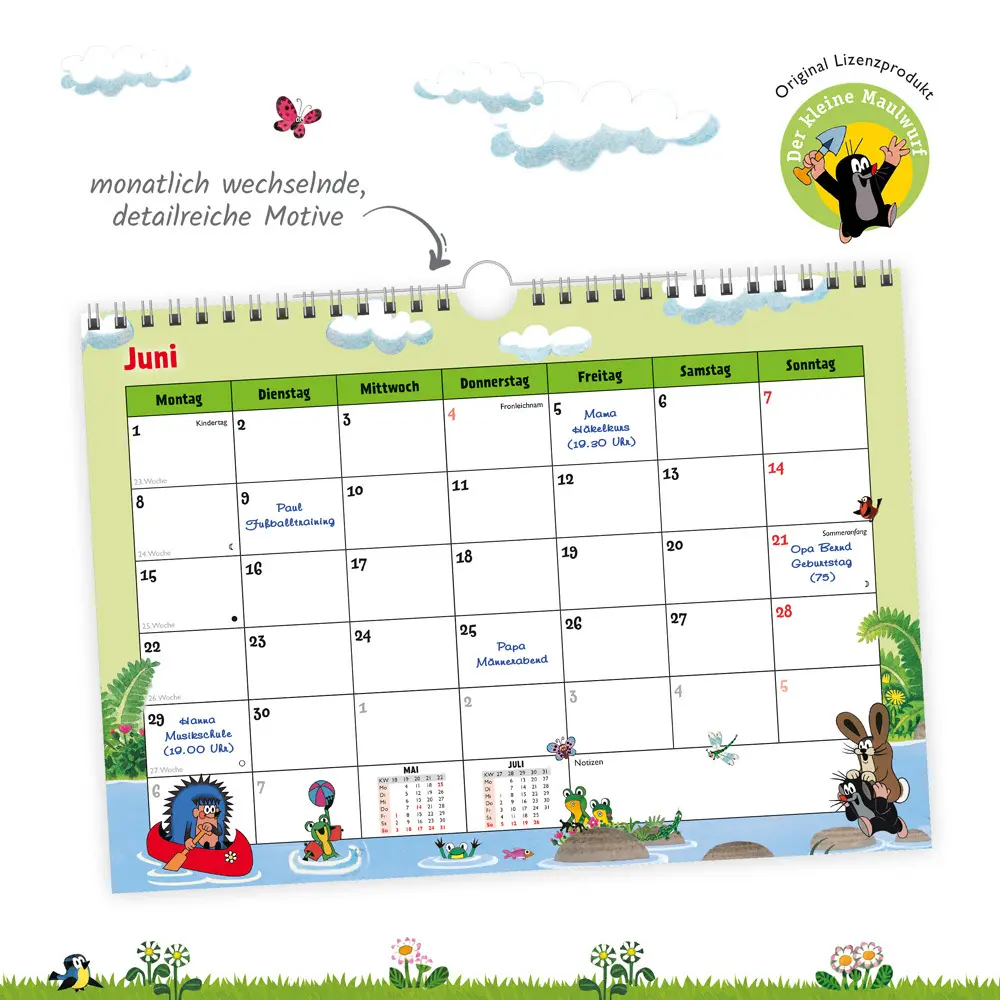 Bild: 4251901509352 | Trötsch Der kleine Maulwurf Monatsterminer Monatskalender 2026 | Co.KG