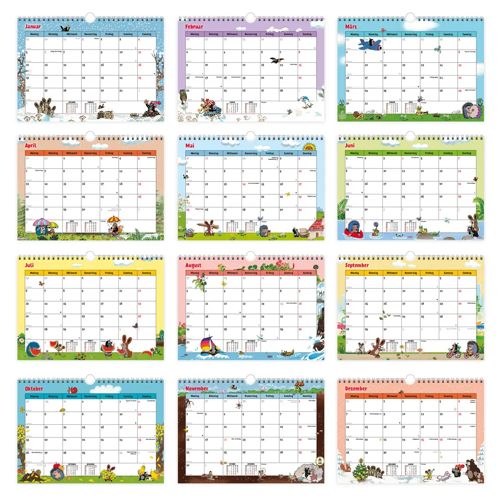 Bild: 4251901509352 | Trötsch Der kleine Maulwurf Monatsterminer Monatskalender 2026 | Co.KG