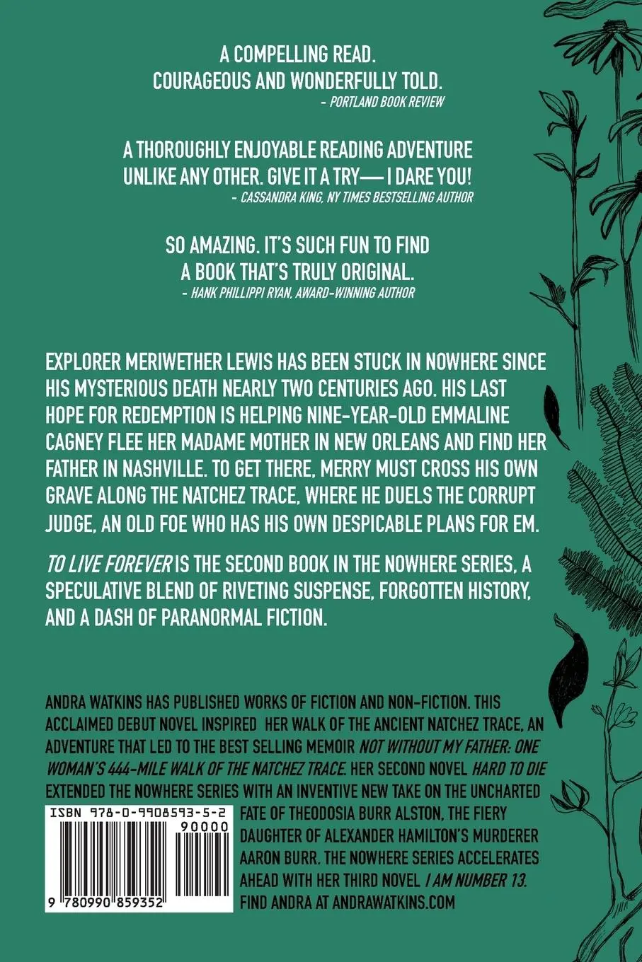 Rückseite: 9780990859352 | To Live Forever | An Afterlife Journey of Meriwether Lewis | Watkins