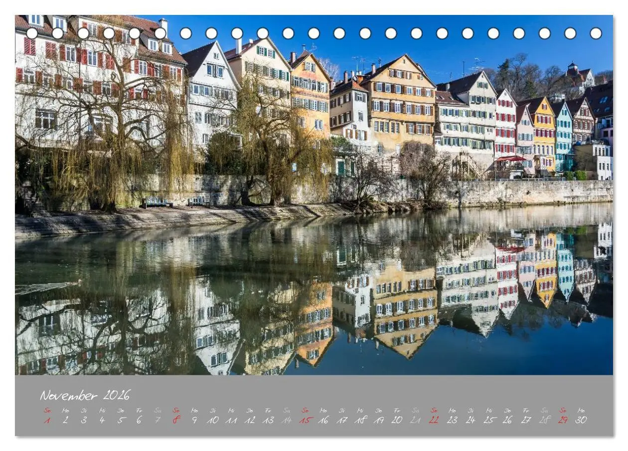 Bild: 9783516029352 | Zwölf Monate in Tübingen (Tischkalender 2026 DIN A5 quer), CALVENDO...