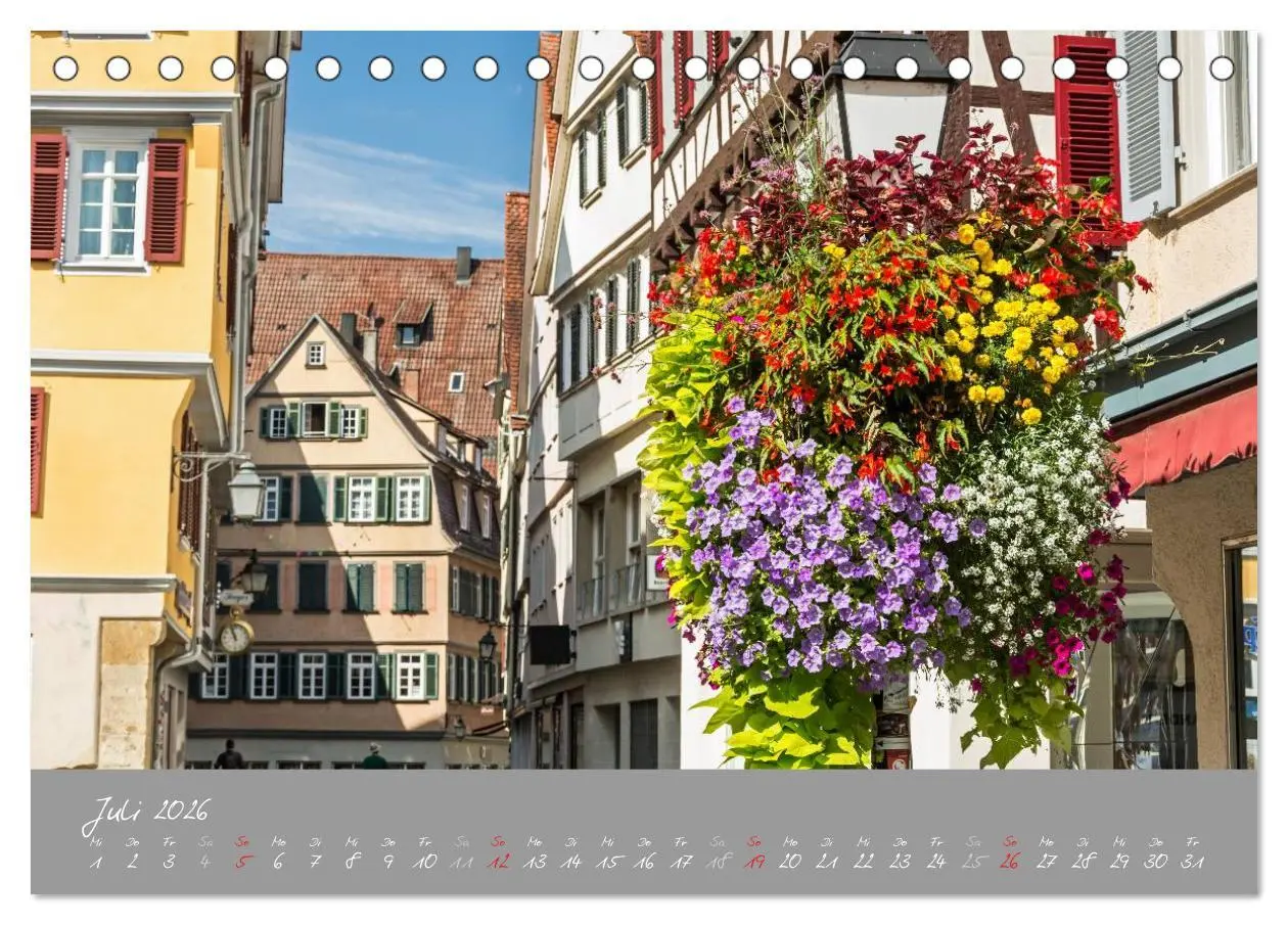 Bild: 9783516029352 | Zwölf Monate in Tübingen (Tischkalender 2026 DIN A5 quer), CALVENDO...