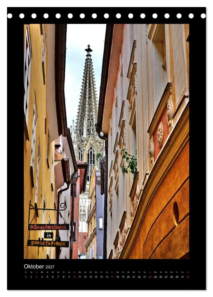 Bild: 9783569979352 | Gassen und Türme in Regensburg (Tischkalender 2027 DIN A5 hoch),...