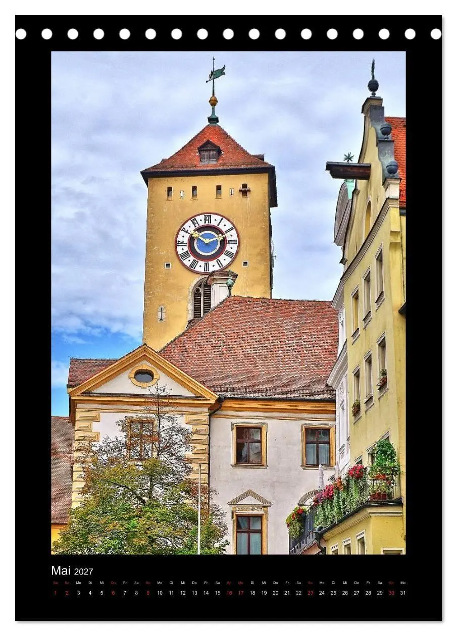 Bild: 9783569979352 | Gassen und Türme in Regensburg (Tischkalender 2027 DIN A5 hoch),...