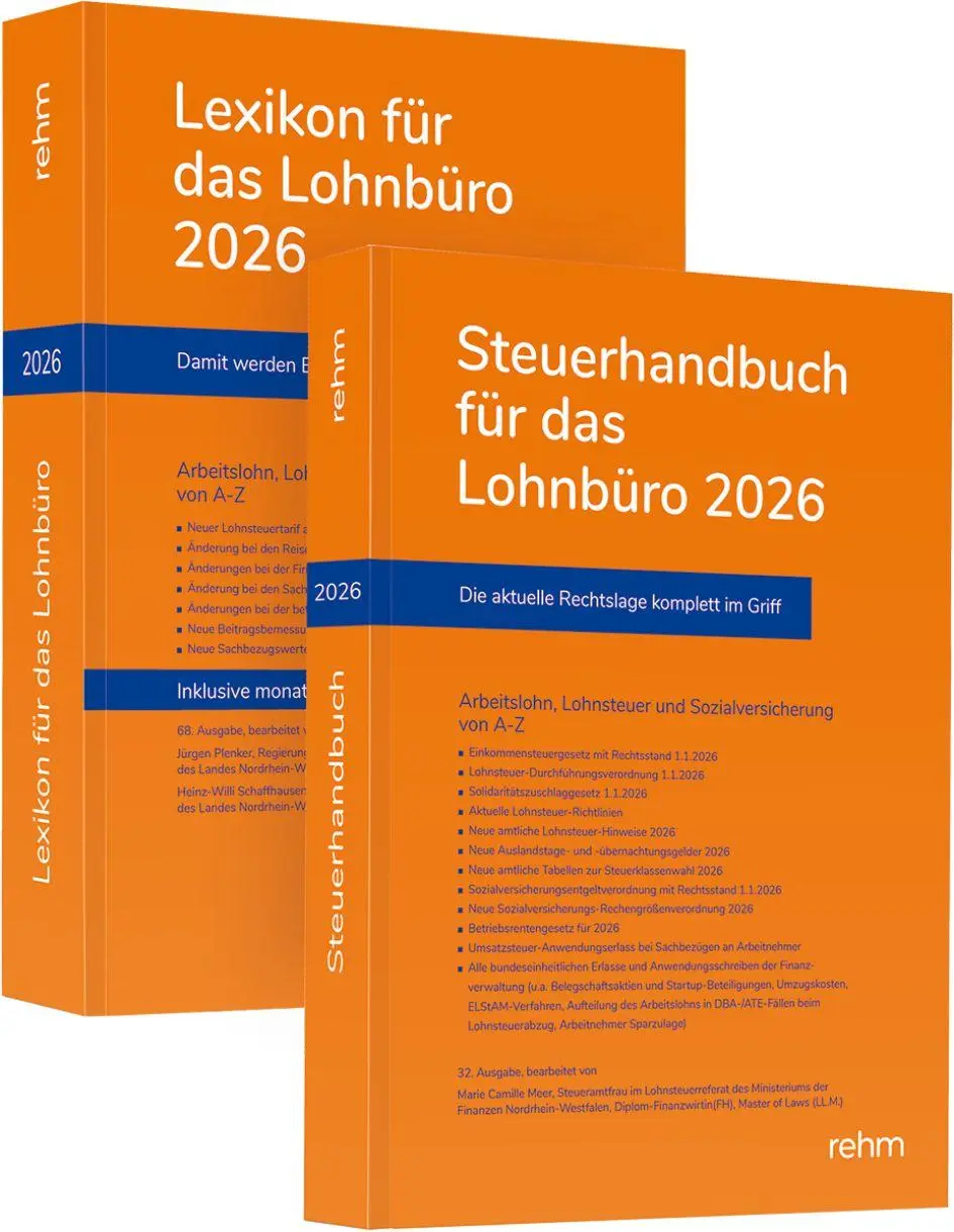 Cover: 9783807329352 | Buchpaket Lexikon für das Lohnbüro und Steuerhandbuch 2026 | Buch
