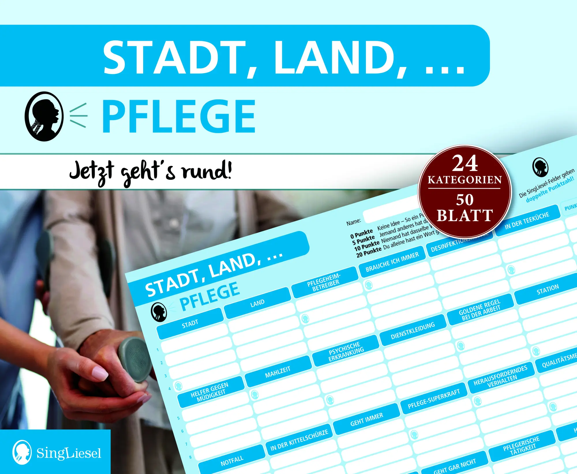 Cover: 4280000809452 | Stadt, Land, Pflege | Singliesel | Spiel | Rätsel-Spiel, Stadt, Land