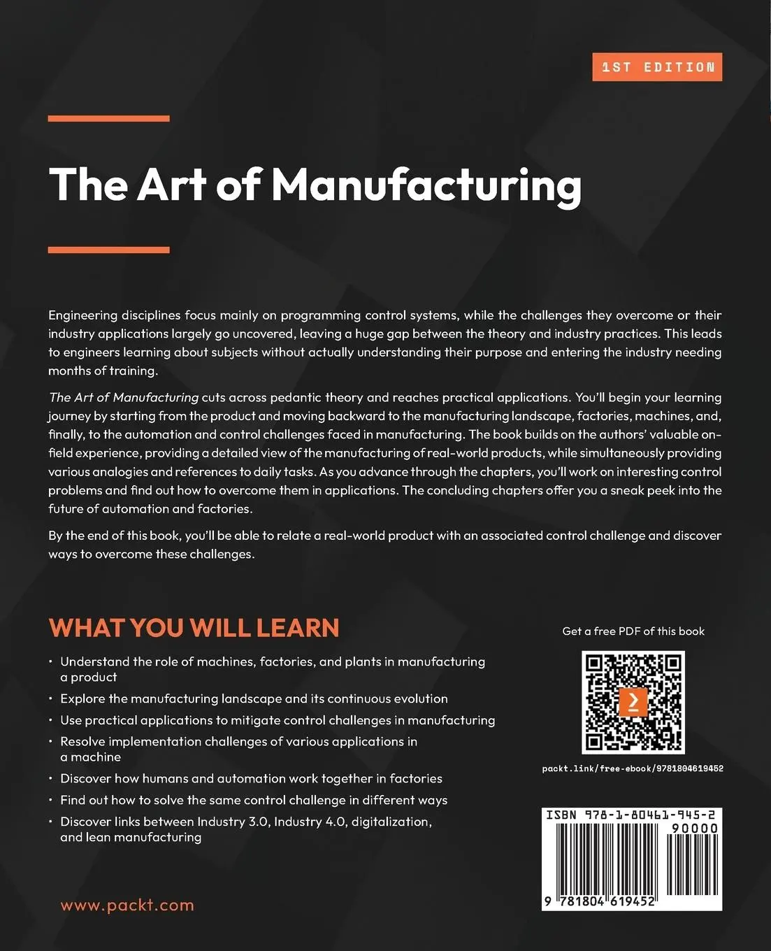 Rückseite: 9781804619452 | The Art of Manufacturing | Ninad Deshpande (u. a.) | Taschenbuch