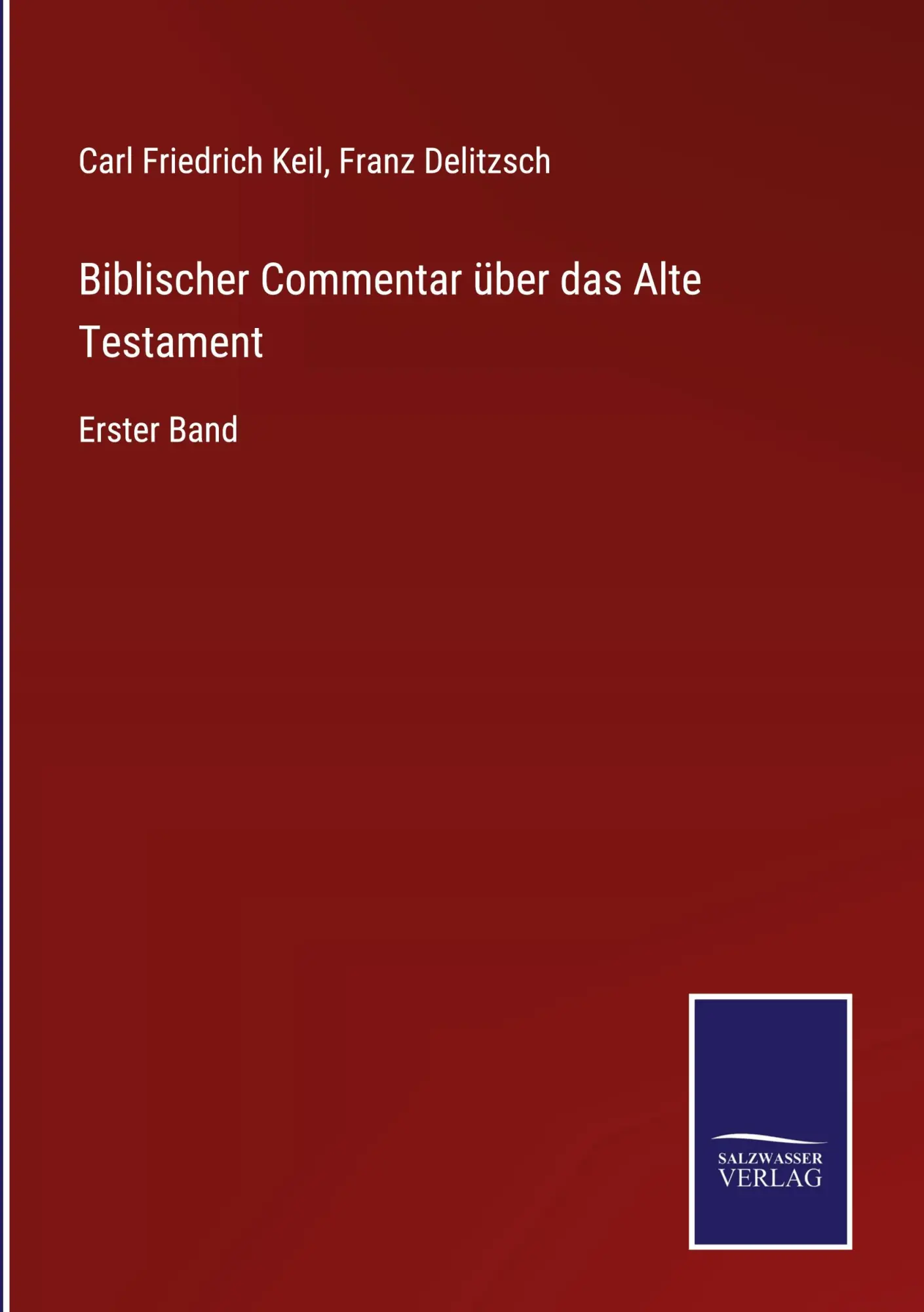 Cover: 9783375069452 | Biblischer Commentar über das Alte Testament | Erster Band | Buch