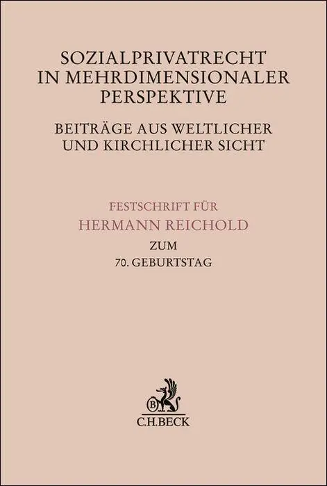 Cover: 9783406819452 | Sozialprivatrecht in mehrdimensionaler Perspektive - Beiträge aus...