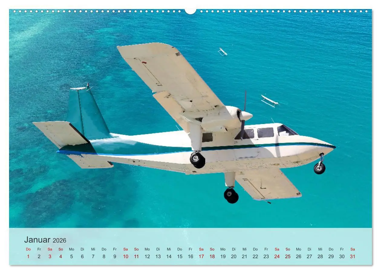 Bild: 9783457309452 | Flugzeuge über den Wolken (Wandkalender 2026 DIN A2 quer), CALVENDO...