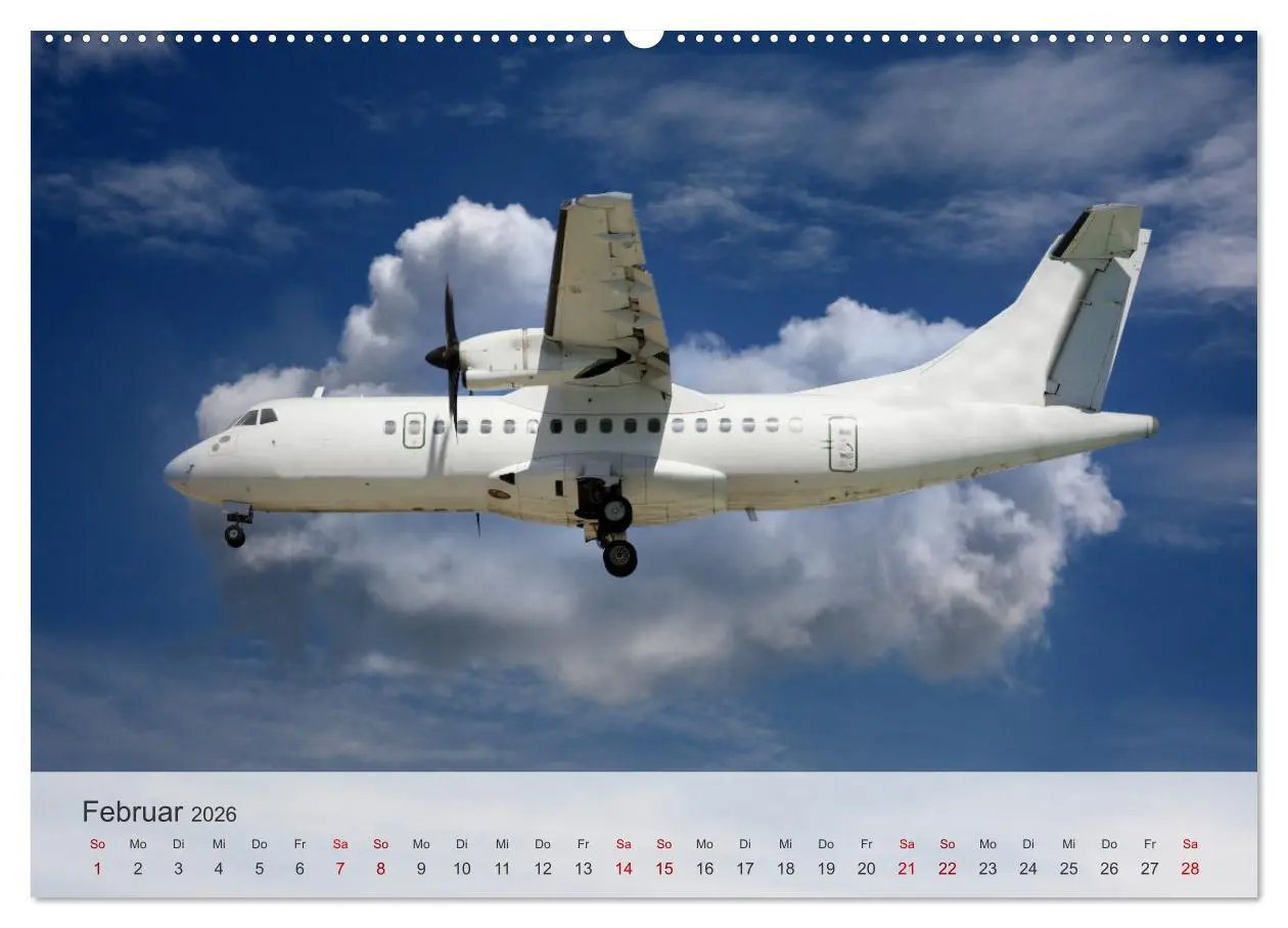 Bild: 9783457309452 | Flugzeuge über den Wolken (Wandkalender 2026 DIN A2 quer), CALVENDO...