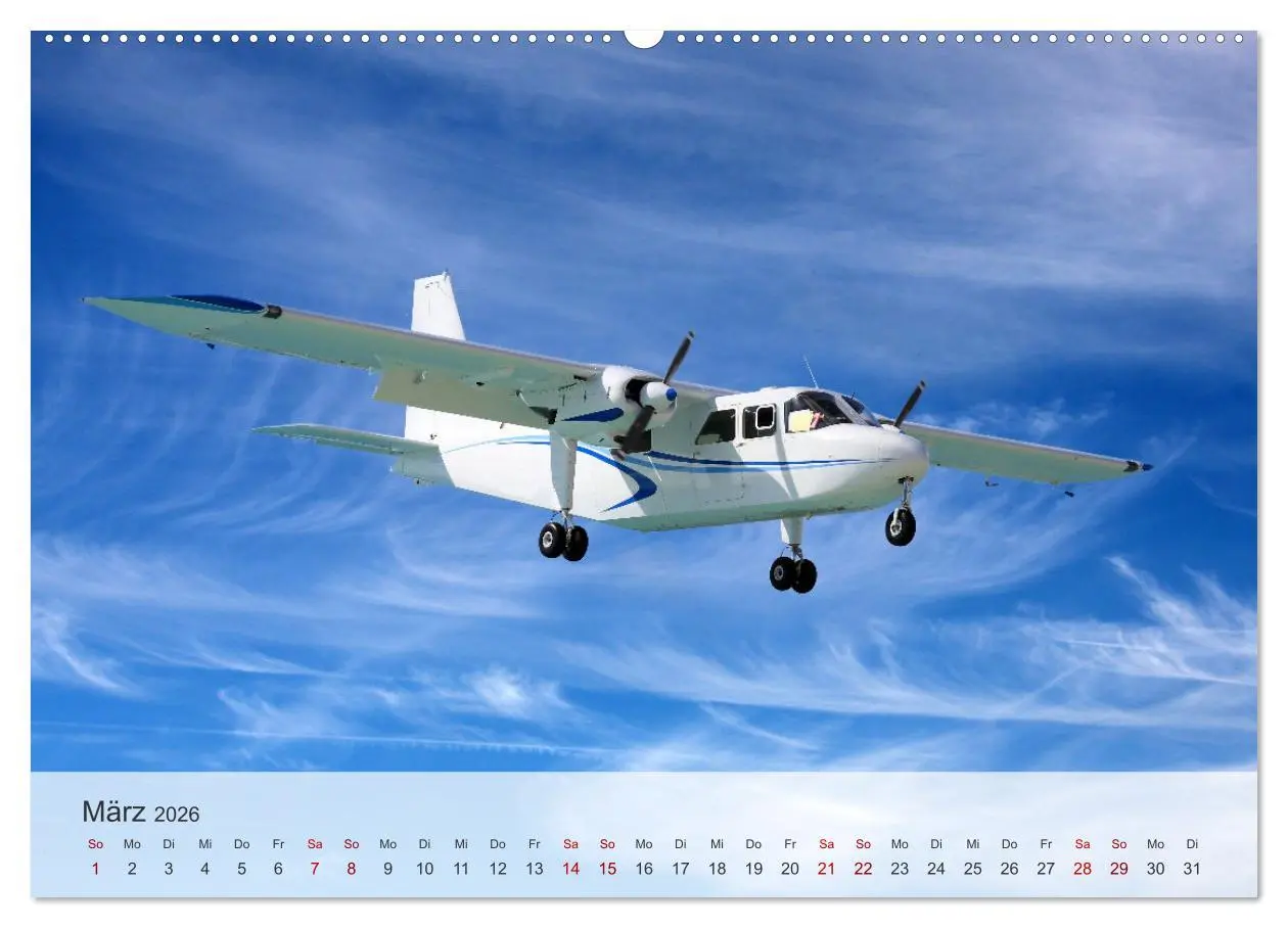 Bild: 9783457309452 | Flugzeuge über den Wolken (Wandkalender 2026 DIN A2 quer), CALVENDO...