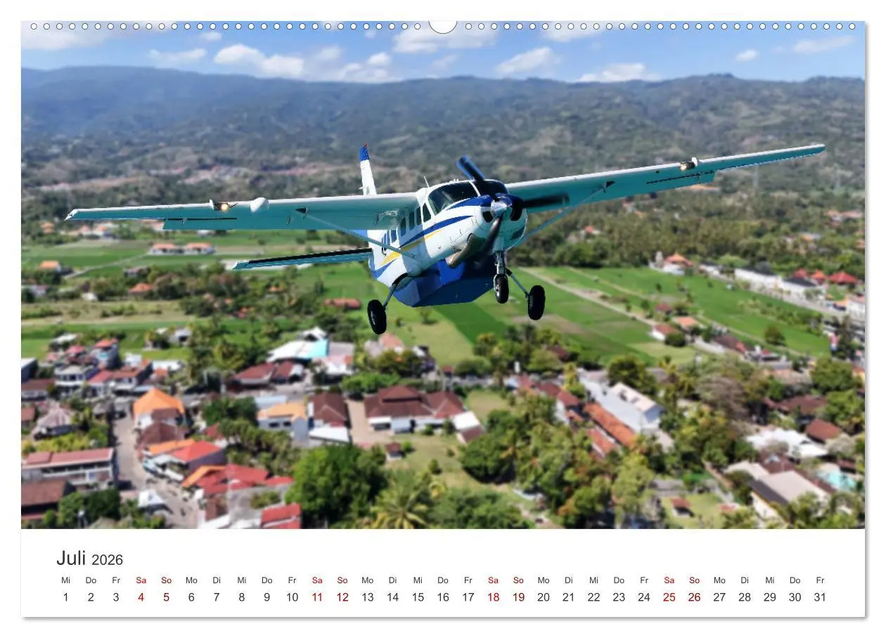 Bild: 9783457309452 | Flugzeuge über den Wolken (Wandkalender 2026 DIN A2 quer), CALVENDO...