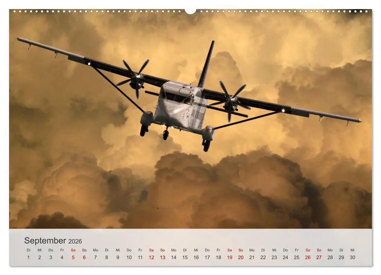 Bild: 9783457309452 | Flugzeuge über den Wolken (Wandkalender 2026 DIN A2 quer), CALVENDO...