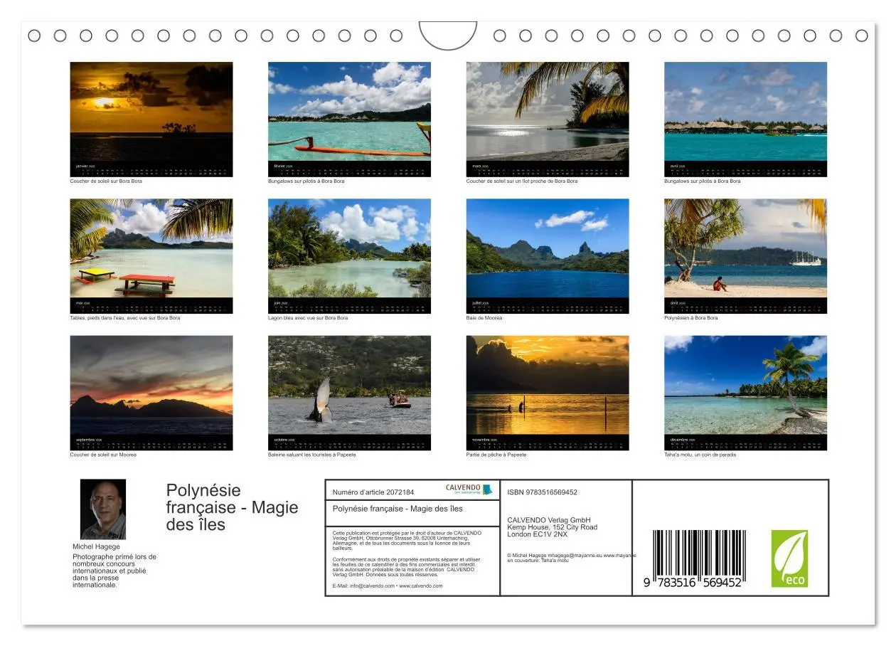 Bild: 9783516569452 | Polynésie française - Magie des îles (Calendrier mural 2026 DIN A4...