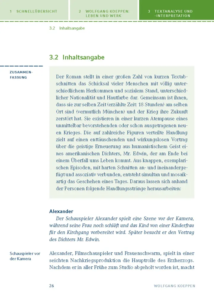 Bild: 9783804419452 | Interpretation zu Wolfgang Koeppen 'Tauben im Gras' | Wolfgang Koeppen