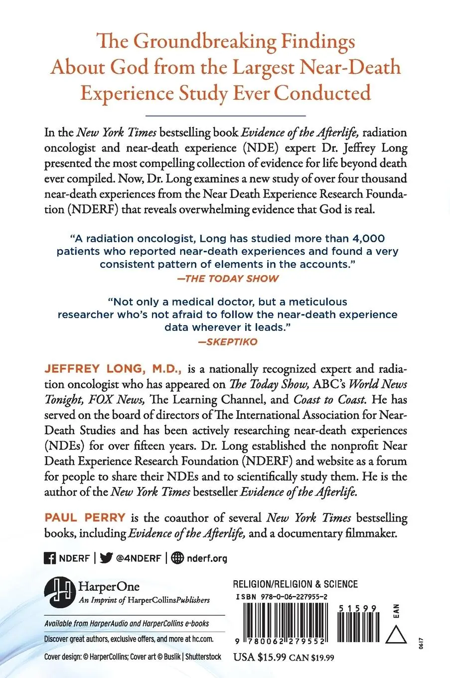 Rückseite: 9780062279552 | God and the Afterlife | Jeffrey Long (u. a.) | Taschenbuch | Englisch