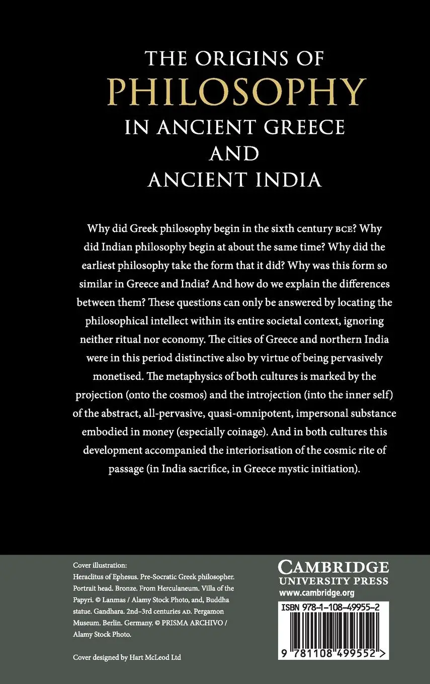 Rückseite: 9781108499552 | The Origins of Philosophy in Ancient Greece and Ancient India | Buch
