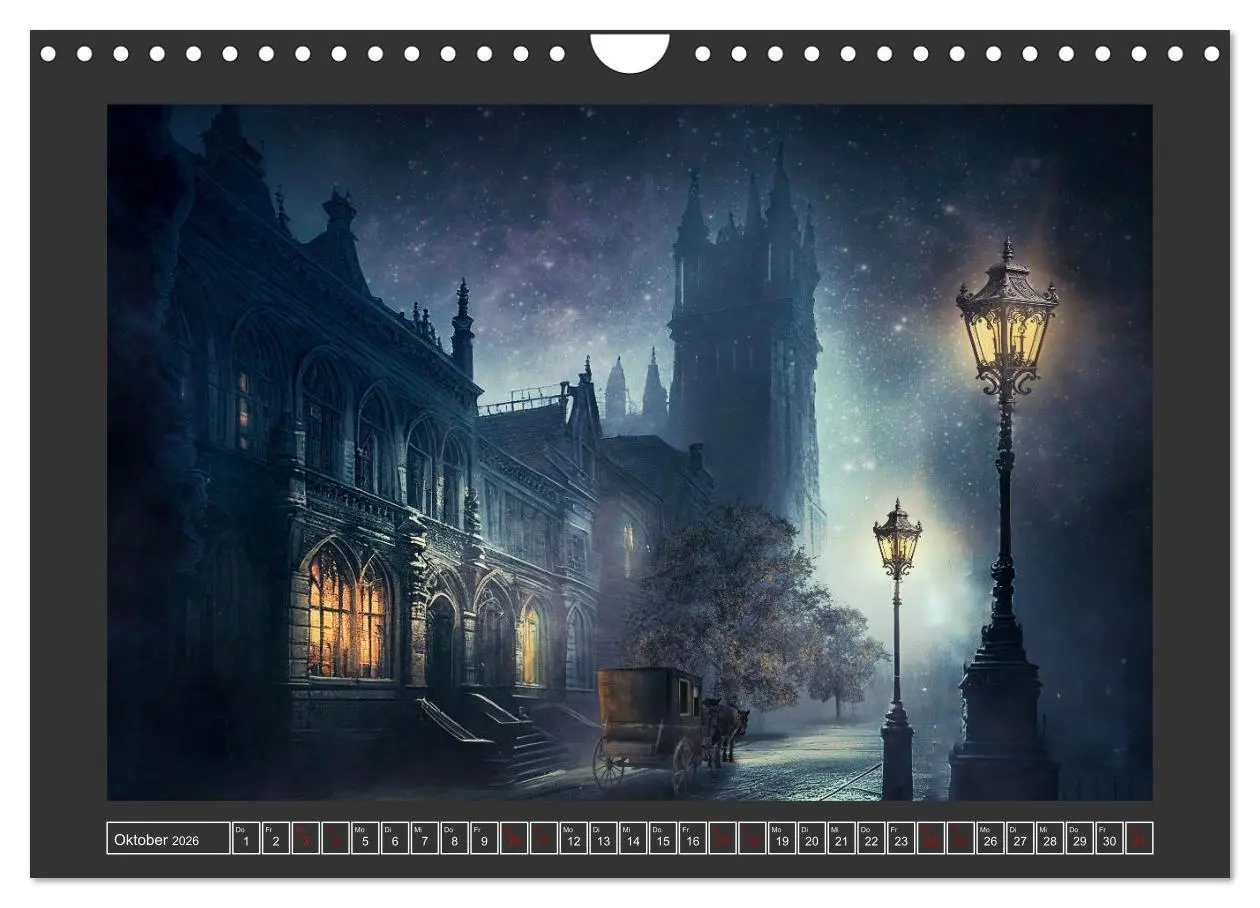 Bild: 9783457539552 | Geheimnisse der dunklen Stadt (Wandkalender 2026 DIN A4 quer),...