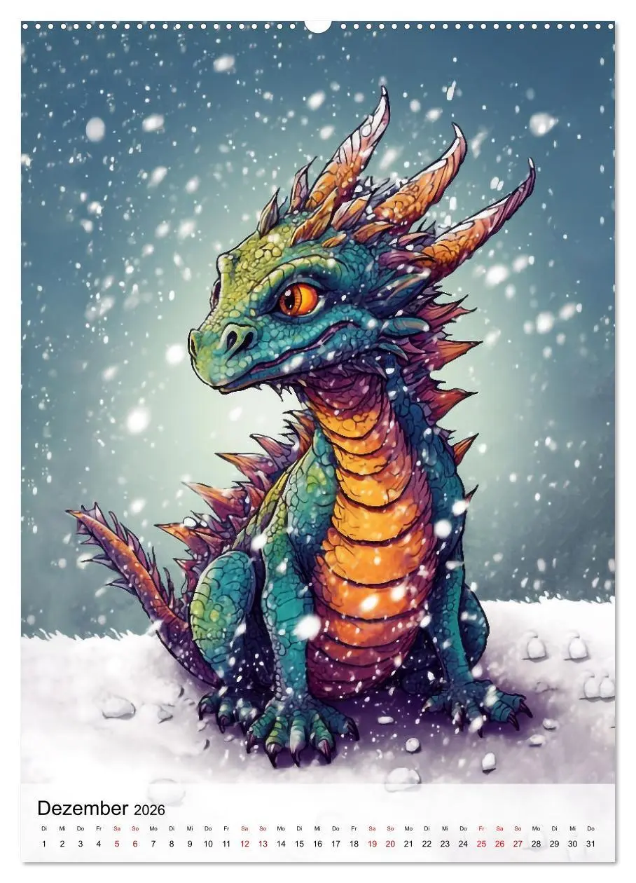 Bild: 9783516319552 | Drachen Kinder (hochwertiger Premium Wandkalender 2026 DIN A2...