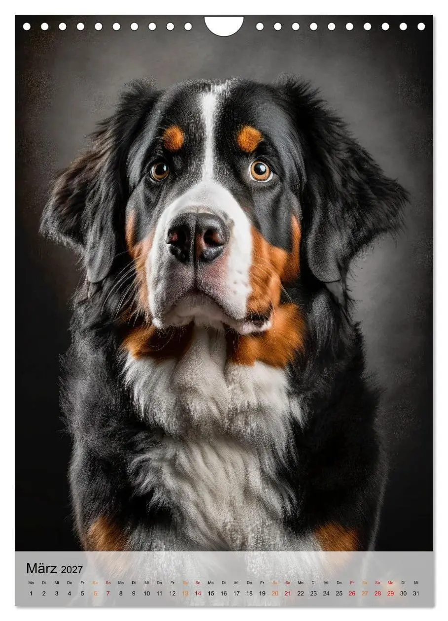 Bild: 9783569339552 | Berner Sennenhund - gutmütig und treu (Wandkalender 2027 DIN A4...
