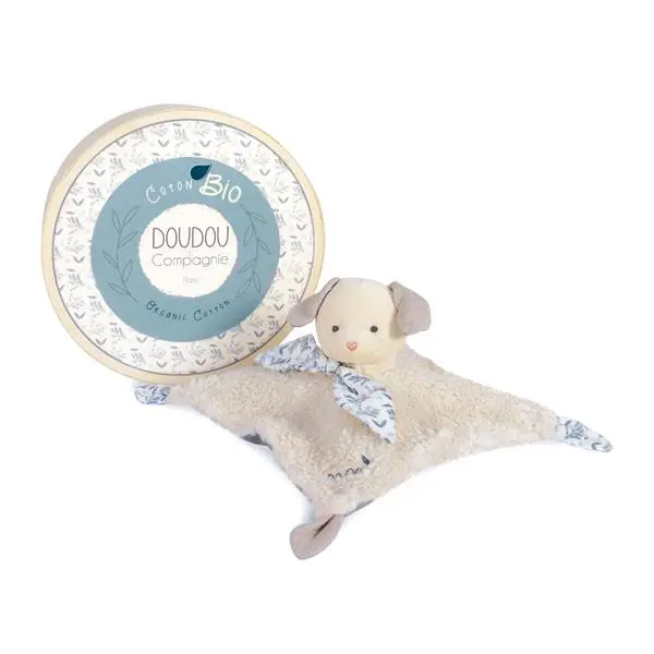 Cover: 3700335239652 | Bio Hund Schmusetuch, blau 25cm | 8903965 | DOUDOU | EAN 3700335239652