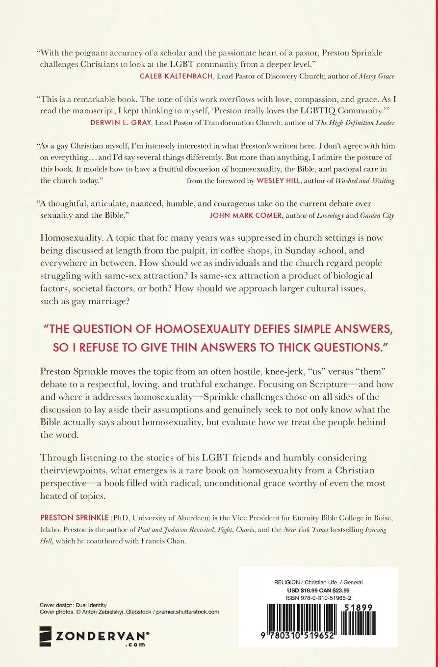Rückseite: 9780310519652 | People to Be Loved | Why Homosexuality Is Not Just an Issue | Sprinkle