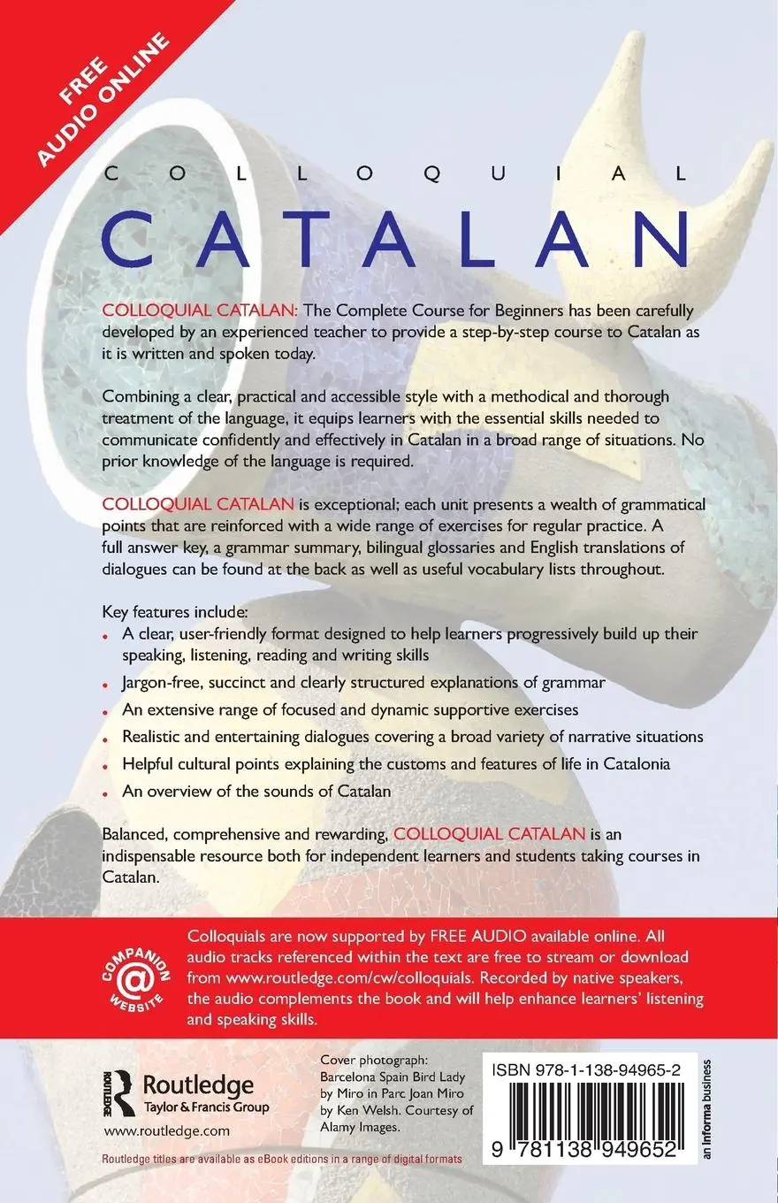Rückseite: 9781138949652 | Colloquial Catalan | A Complete Course for Beginners | Ibarz (u. a.)