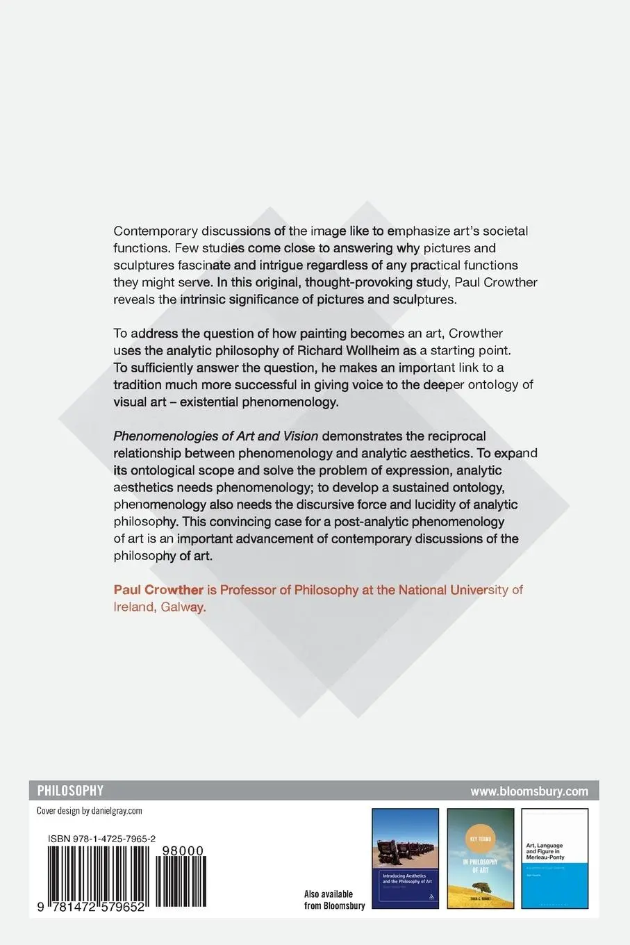 Rückseite: 9781472579652 | Phenomenologies of Art and Vision | A Post-Analytic Turn | Crowther
