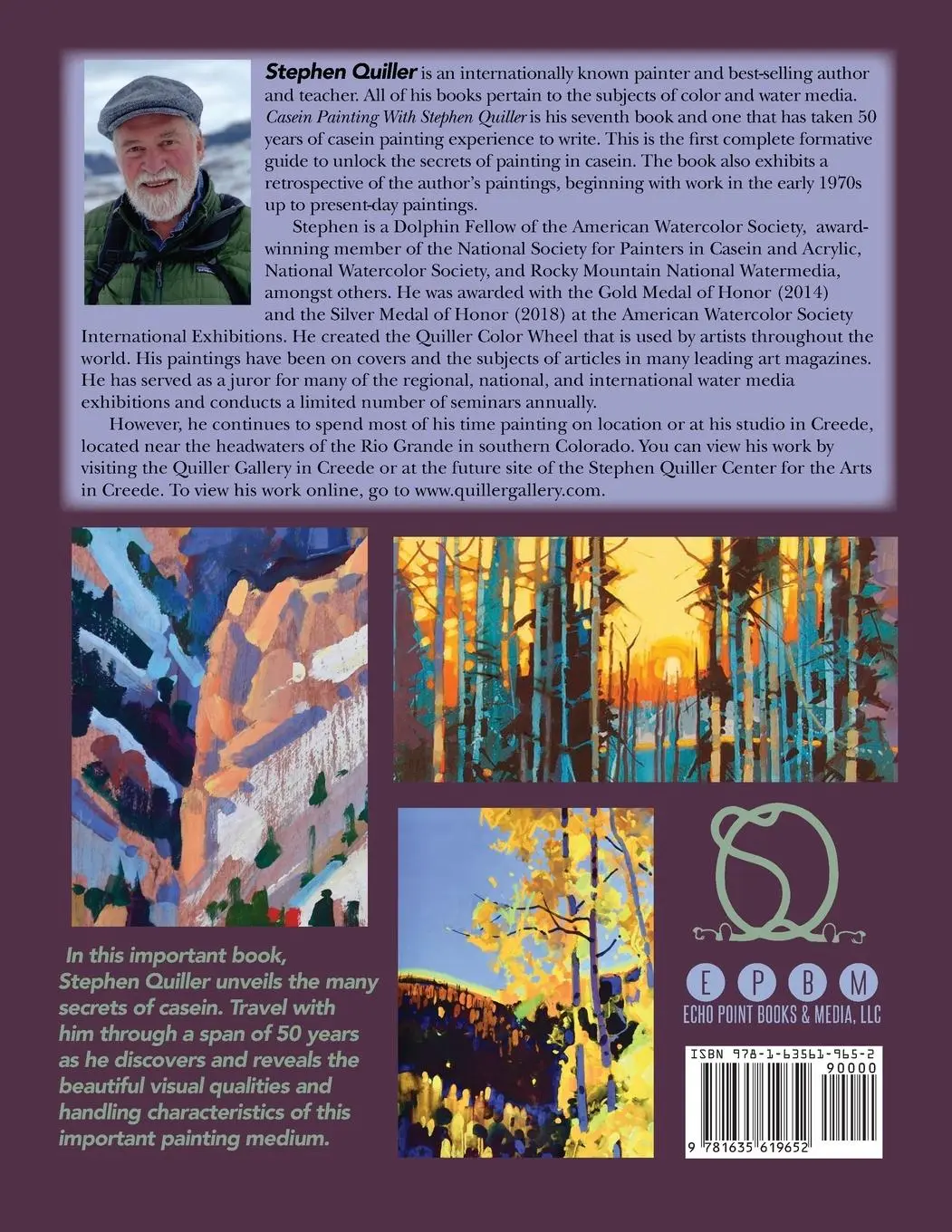 Rückseite: 9781635619652 | Casein Painting with Stephen Quiller | Stephen Quiller | Taschenbuch
