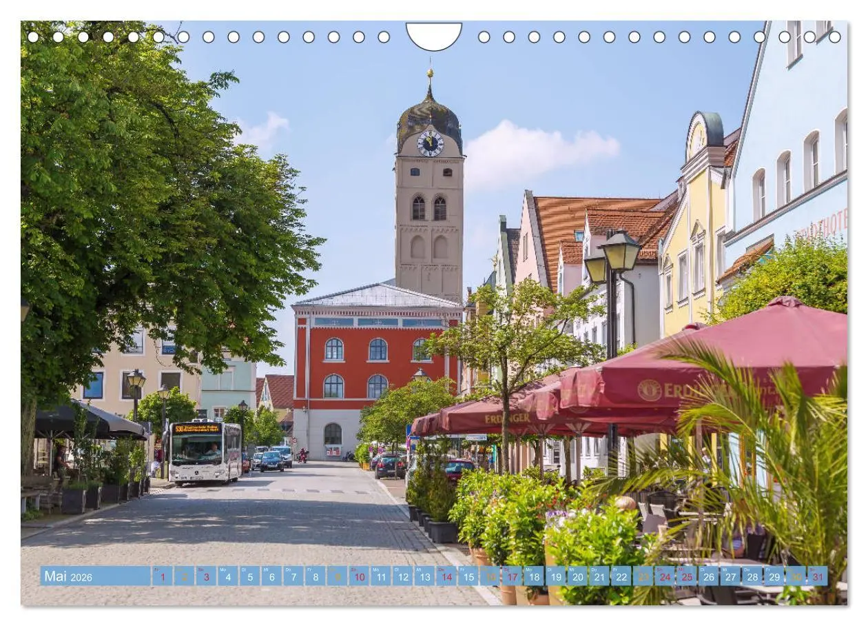 Bild: 9783457769652 | Herzogstadt Erding (Wandkalender 2026 DIN A4 quer), CALVENDO...