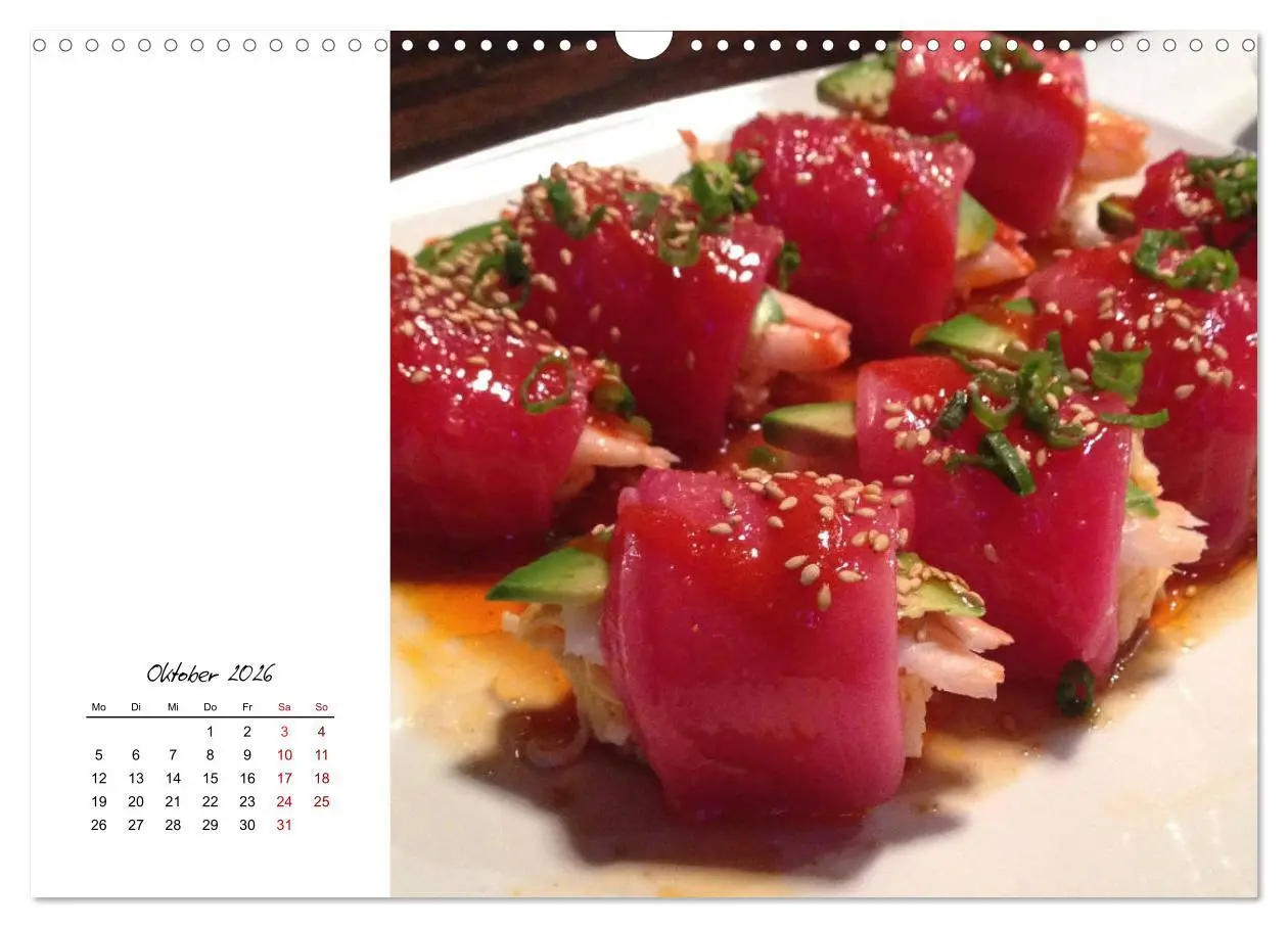 Bild: 9783457839652 | Sashimi und Sushi. Japans Köstlichkeiten (Wandkalender 2026 DIN A3...