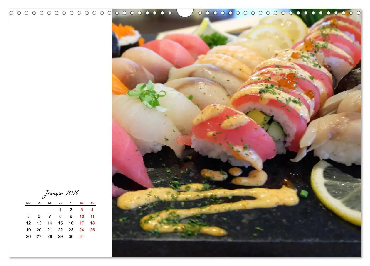 Bild: 9783457839652 | Sashimi und Sushi. Japans Köstlichkeiten (Wandkalender 2026 DIN A3...